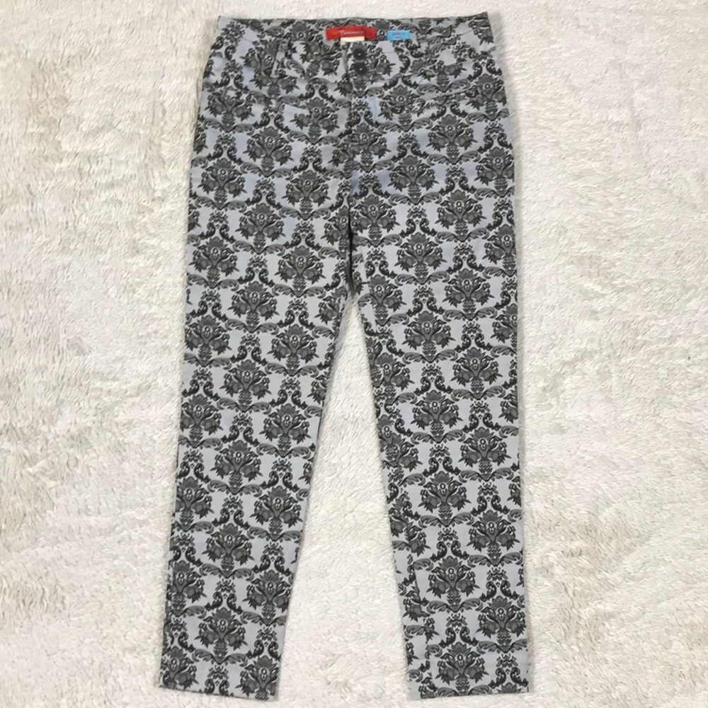 Anthropologie Cartonnier Charlie Ankle Pant Geo Lace Texture pant